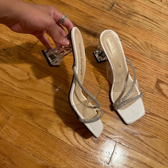 Saks Fifth Ave Rack Evening Sandals - Picture 4 of 5